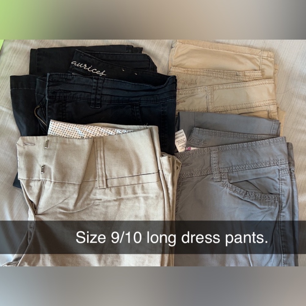 Women’s Maurice’s brand dress pants.  Size 9/10 long